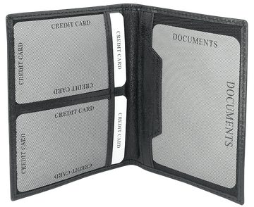 Portafoglio con blocco RFID